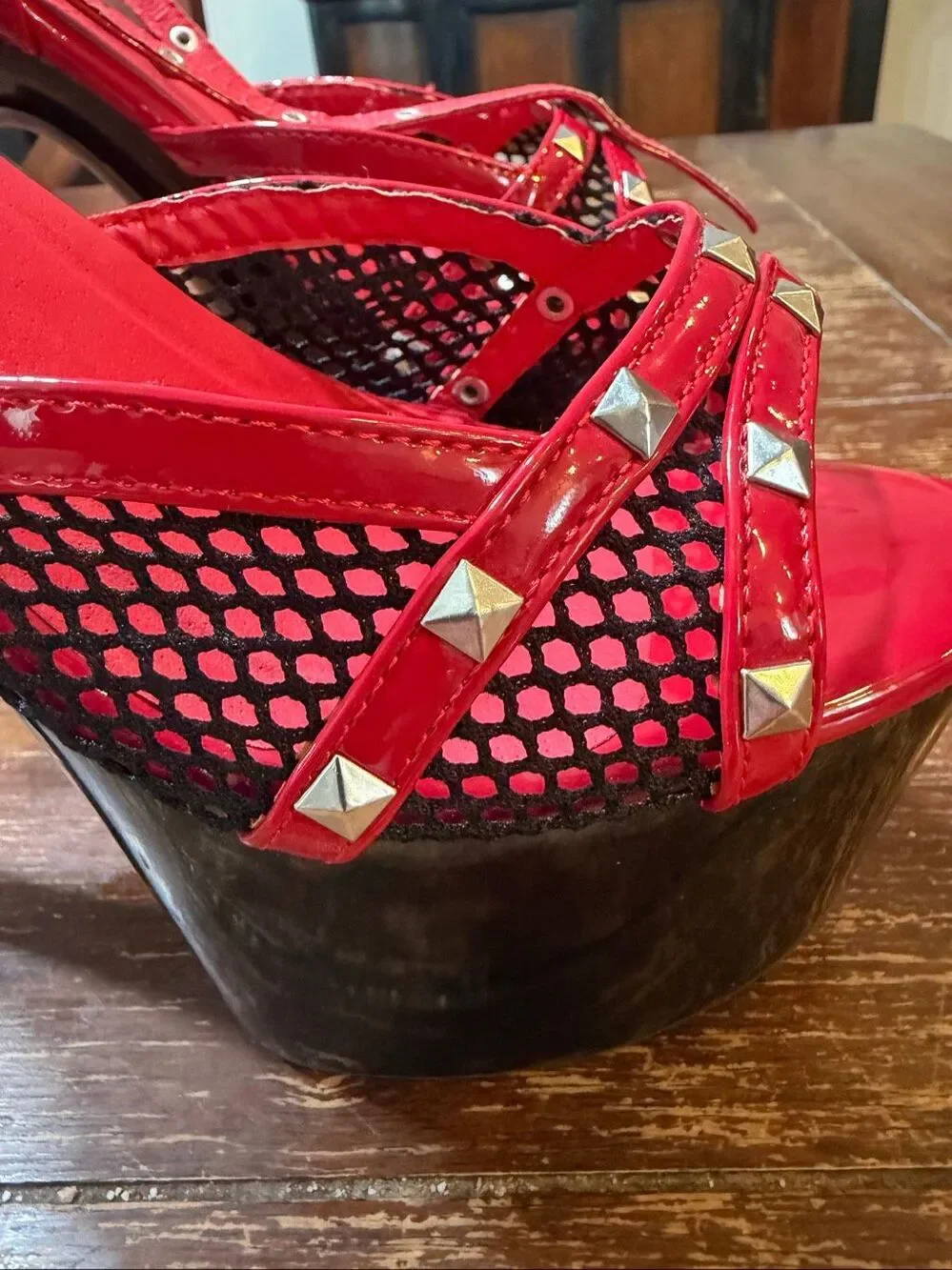 Ellie Shoes Women's 709-SLEEK-RED-10 Heeled Sandal, 10 New